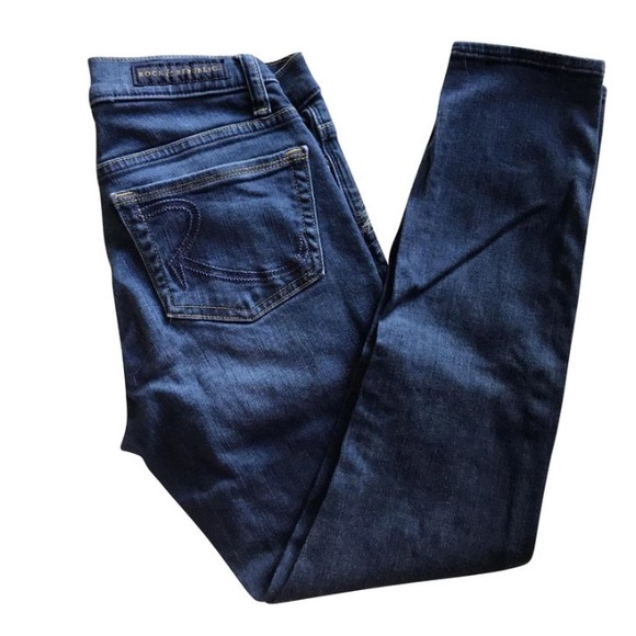 Rock & Republic Denim - Medium Blue Kashmiere Crop Skinny Jeans